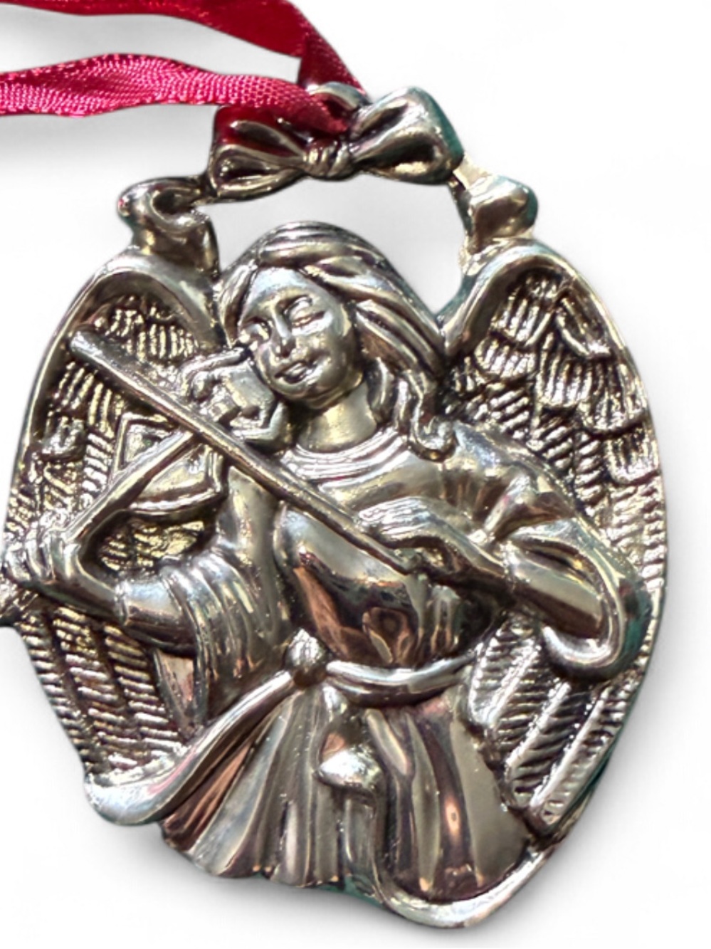 Vintage Gorham Silver Plated Violin Angel Ornament